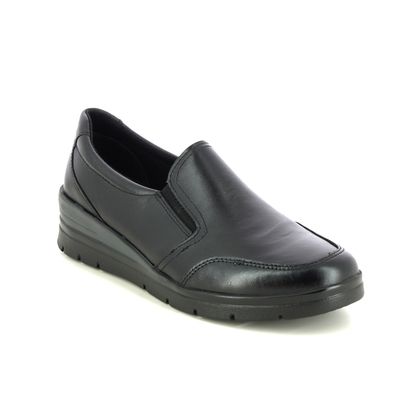 Begg Exclusive Comfort Slip On Shoes - Black leather - 0860/9689W LUNA   SLIP ON