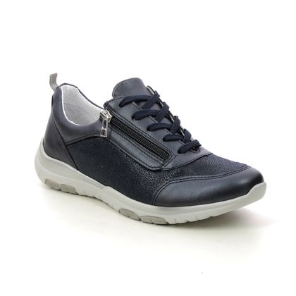 Begg Exclusive Comfort Lacing Shoes - Navy Glitz - 0857/9788 SONIA 27 ZIP