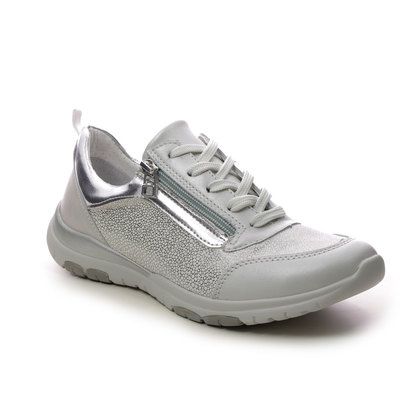 Begg Exclusive Comfort Lacing Shoes - Silver - 0857/9787 SONIA 27 ZIP