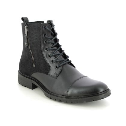 Begg Exclusive Boots - Black leather - TRO195/M01001 TROY ZIP CAP