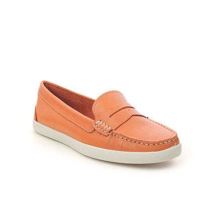 Begg Exclusive Loafers - Orange Leather - 3456/89 WENDY HAVANA