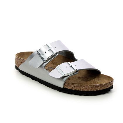 Birkenstock Slide Sandals - Silver - 1012283/ ARIZONA LADIES