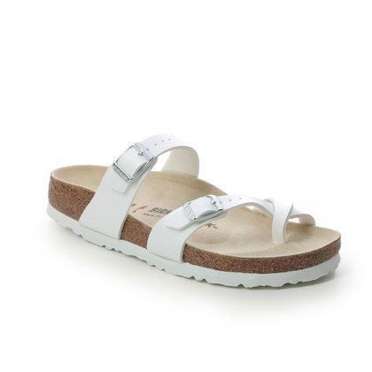 Birkenstock Toe Post Sandals - White - 71053/66 MAYARI NARROW