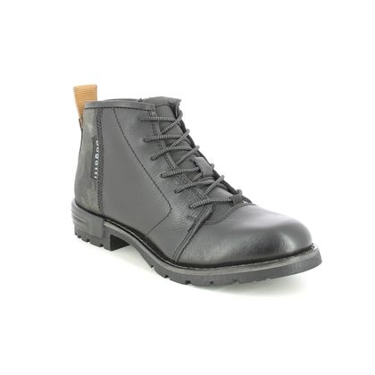 Bugatti Chukka Boots - Black leather - 3216113B/1000 SENTRA ZIP
