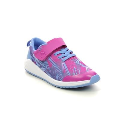 Clarks Girls Trainers - Pink - 615737G AEON PACE K
