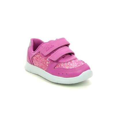 Clarks Girls Trainers - Hot Pink - 637916F ATH SONAR T