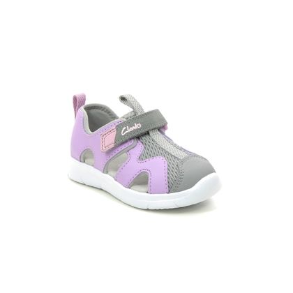 Clarks Girls Sandals - Lilac - 566516F ATH SURF T