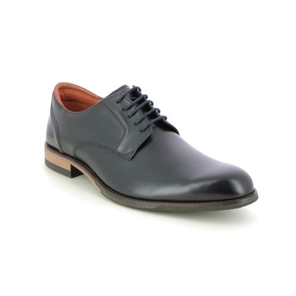 Clarks Smart Shoes - Navy leather - 714507G CRAFTARLO LACE