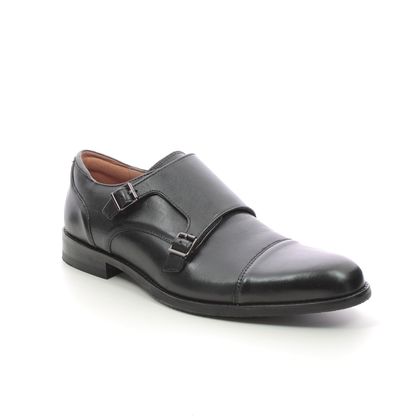 Clarks Smart Shoes - Black leather - 724517G CRAFTARLO MONK
