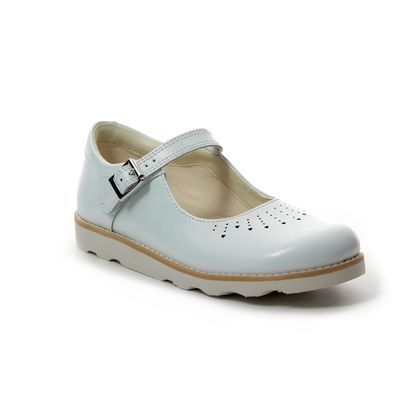 clarks girls white shoes