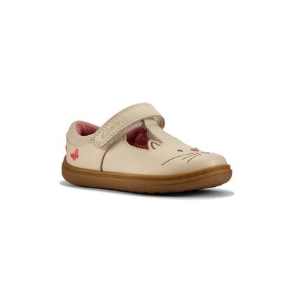 Clarks 1st Shoes & Prewalkers - Off White - 764846F FLASH EARS T