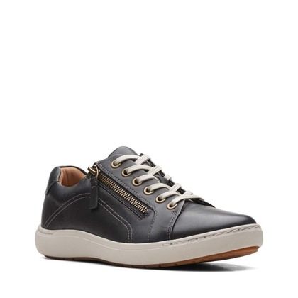 Clarks Comfort Lacing Shoes - Black leather - 591244D NALLE LACE