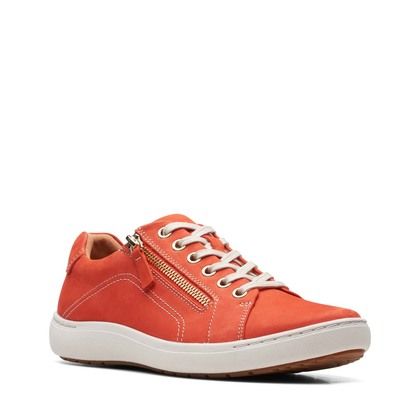 Clarks Comfort Lacing Shoes - Orange - 710174D NALLE LACE