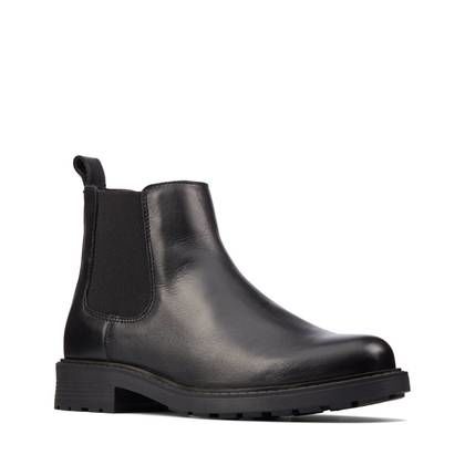 Clarks Chelsea Boots - Black leather - 636194D ORINOCO 2 LANE