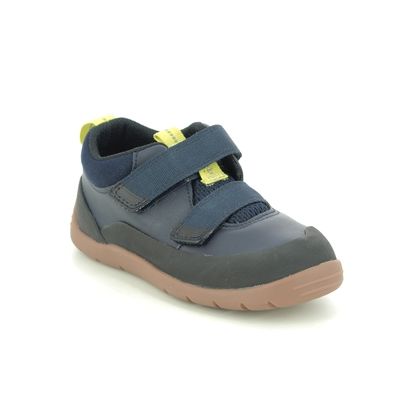 Clarks Boys First and Toddler Shoes - Navy Leather - 439376F PLAY HIKE T