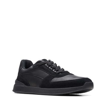 Clarks Casual Shoes - Black leather - 705597G RACELITE MOVE