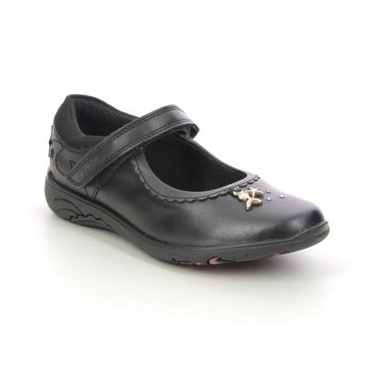 Clarks Girls Shoes - Black leather - 722407G RELDA SEA K MARY JANE