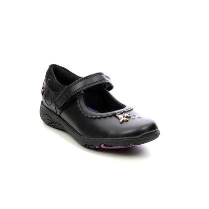 Clarks Girls Shoes - Black leather - 722405E RELDA SEA K MARY JANE