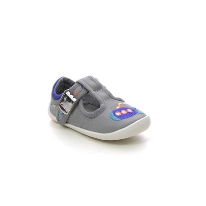 Clarks Boys First and Baby Shoes - Grey - 701927G ROAMER SUN T