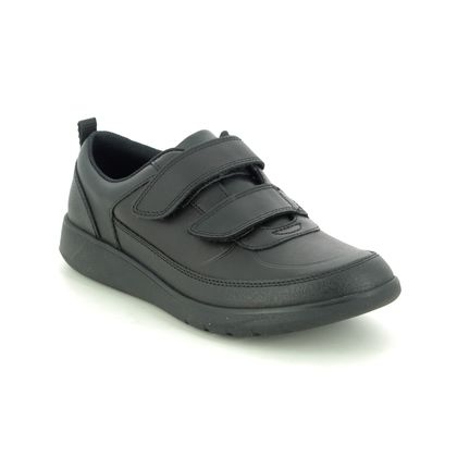 Clarks Boys Shoes - Black leather - 494095E SCAPE FLARE Y