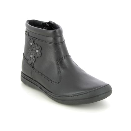 Clarks Girls Boots - Black leather - 510376F SCOOTER GO GTX