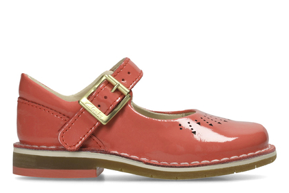 Clarks Yarn Jump F Fit Coral first shoes