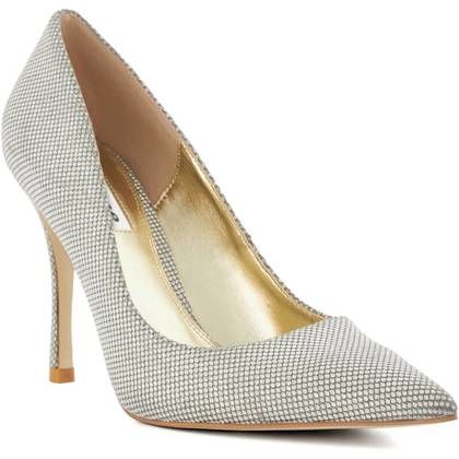 Dune London Court Shoes - Silver - 84503940176310 Attention