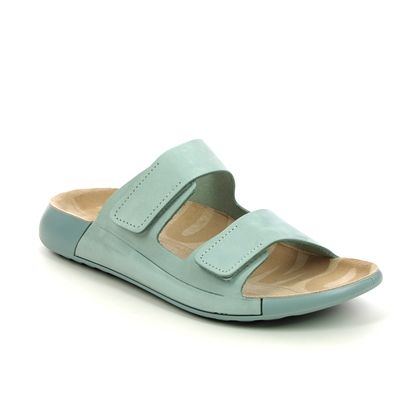 ECCO Slide Sandals - Aqua - 206823/02400 COZMO  WOMENS VELCRO