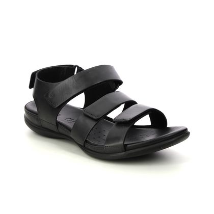 ECCO Comfortable Sandals - Black leather - 243943/02001 FLASH  VEL