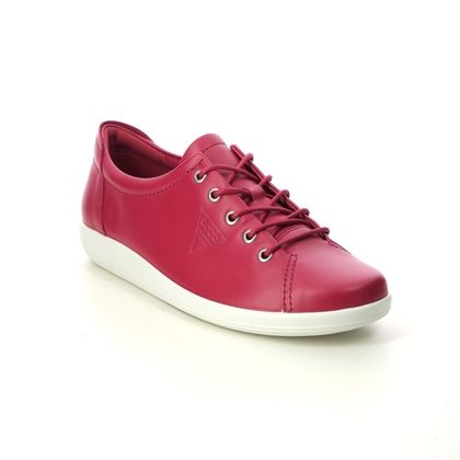 ECCO Comfort Lacing Shoes - Red - 206503/11466 SOFT 2.0