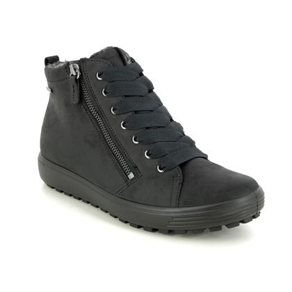 ECCO Hi Top Boots - Black - 450163/02001 SOFT 7 TRED GTX