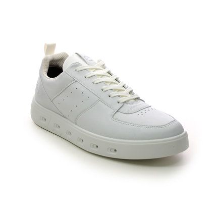 ECCO Trainers - WHITE LEATHER - 520814/01007 STREET 720 GTX