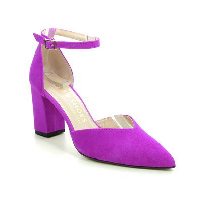 Begg Exclusive Court Shoes - Fuchsia Suede - Z8028/896O GALA STRAP