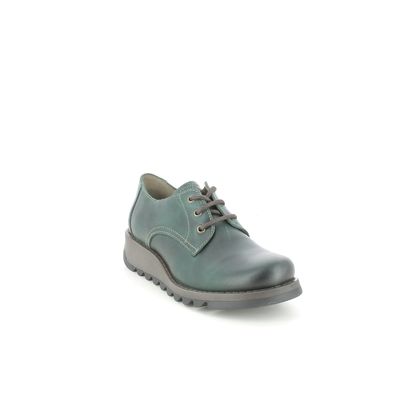 Fly London Comfort Lacing Shoes - Petrol leather - P144389 SIMB   SMINX