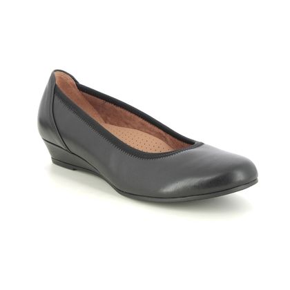Gabor Wedge Shoes  - Black leather - 02.690.57 CHESTER