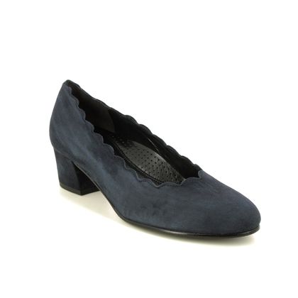 Gabor Court Shoes - Navy Suede - 92.221.46 GIGI   DALLAS