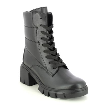 Gabor Biker Boots - Black leather - 31.700.27 GLOSSY
