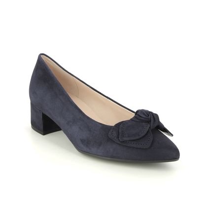 Gabor Court Shoes - Navy Suede - 31.444.16 HOOTY  HARDING