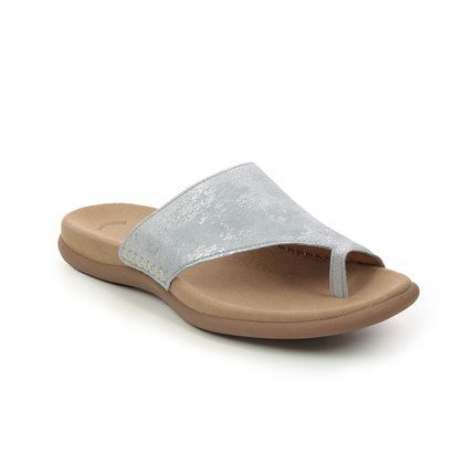Gabor Toe Post Sandals - Silver metallic - 23.700.66 LANZAROTE