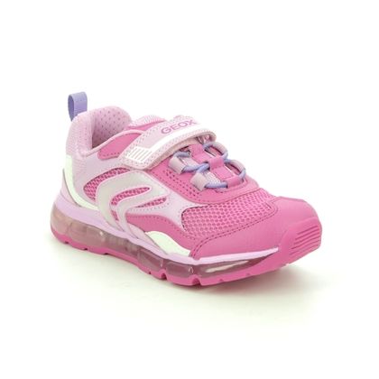 Geox Girls Trainers - Pink - J1545D/C8230 ANDROID GIRL BUNGEE
