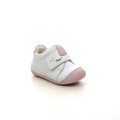 Geox First and Baby Shoes - White Leather - B3540B/C1Z8W TUTIM 1V UNICORN