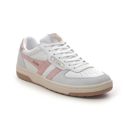 Gola Trainers - White Gold - CLB336-WH HAWK   W