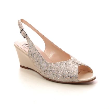 HB Shoes Heeled Sandals - Glitter - B14901 WEDGE PEEP