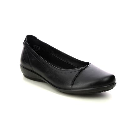 Hotter Pumps - Black leather - 10311/30 ROBYN 2 WIDE