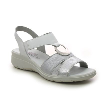 IMAC Comfortable Sandals - White Silver - 7380/01405001 CHARLOTTE WEDGE