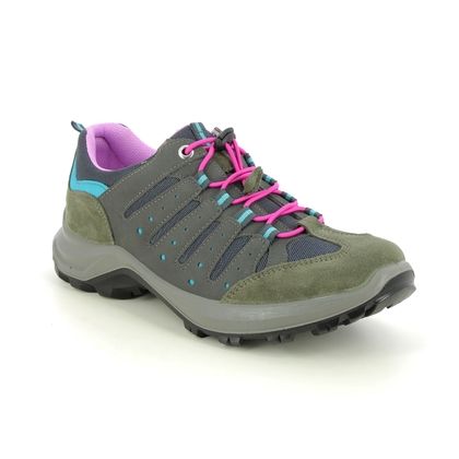 IMAC Walking Shoes - Grey Suede - 6740/70049020 GEO MESH BUNGEE