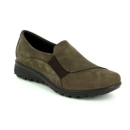 IMAC Comfort Slip On Shoes - Taupe nubuck - 82680/3005301 KARENA