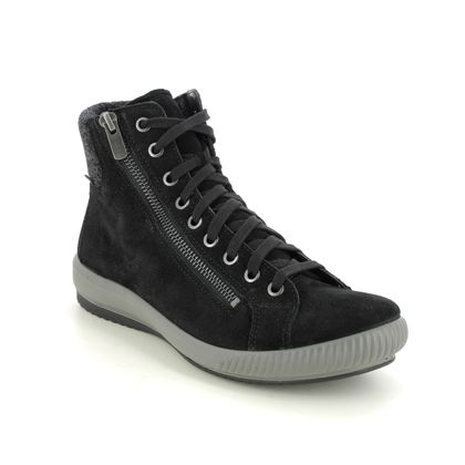 Legero Hi Top Boots - Black Suede - 2000269/0000 TANARO HI GORE