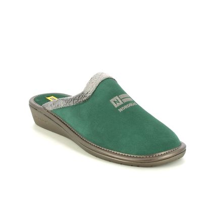 Nordikas Slippers & Mules - Green Suede - 238/O8 MUSUE