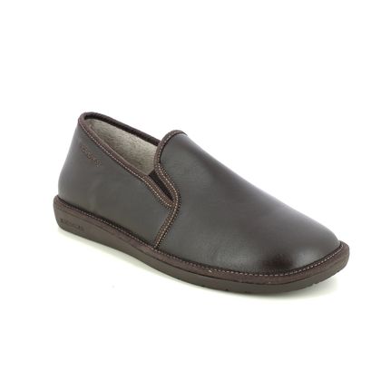 Nordikas Slippers & Mules - Brown leather - 663/ NOBLE